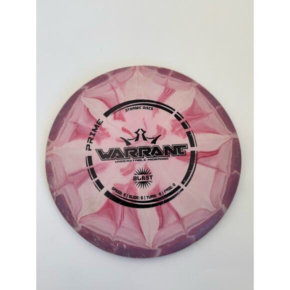 Dynamic Discs Prime Burst Warrant Understable Midrange Disc Red White - Picture 1 of 2